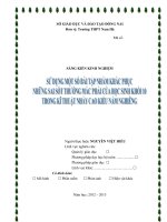 SKKN Sử dụng một số bài tập nhằm khắc phục những sai sót thường mắc phải của học sinh khối 10 trong kĩ thuật nhảy cao kiểu nằm nghiêng