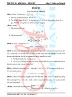đề thi thử 2011 - đề số 27