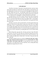 ĐÁNH GIÁ KẾT QUẢ THỰC HIỆN QUY HOẠCH CHUYỂN DỊCH CƠ CẤU NGÀNH KINH TẾ TỈNH VĨNH PHÚC GIAI ĐOẠN 2001-2010