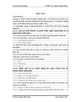 Đầu tư nâng cao năng lực cạnh tranh của chi nhánh ngân hàng Đầu tư và phát triển Đông Đô