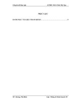 PHÂN TÍCH THỐNG KÊ TỔNG SẢN PHẨM QUỐC NỘI VIỆT NAM GIAI ĐOẠN 2005 – 2011