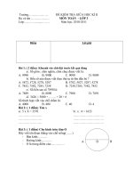 Đề kiểm tra giữa kỳ II_Toán lớp 3_2