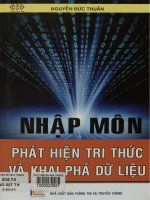 Giáo trình Phát hiện tri thức và khai phá dữ liệu