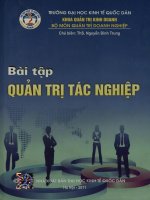 Bài tập Quản trị tác nghiệp