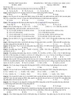 DE KT 2009-2010ĐỀ 1-KIỂM TRA 1 TIẾT HÓA 12 NÂNG CAO-HKII-LAN2-09-2010