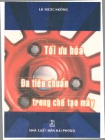 Tối ưu hóa đa tiêu chuẩn trong chế tạo máy