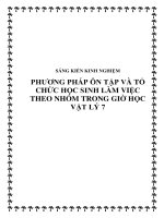 SKKN Phương pháp ôn tập và tổ chức học sinh làm việc theo nhóm trong giờ học Vật lý 7