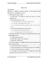 Hoàn thiện kế hoạch kinh doanh của xí nghiệp kinh doanh tổng hợp thuộc Tổng công ty vận tải Hà Nội