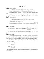 ĐỀ CAO HỌC TOÁN