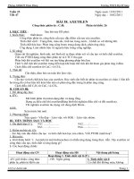 Tuần 25 - Tiết 47. Axetilen