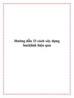 Hướng Dẫn 33 Cách Xây Dựng Backlink Hiệu Quả