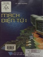 Giáo trình Mạch điện tử 1