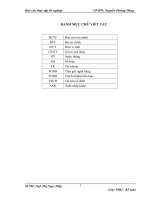 Kế toán vốn bằng tiền và tiền vay tạiCông ty TNHH Nông sản thực phẩm Nghệ An