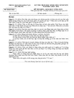 Đề thi môn GDCD năm học 2010-2011