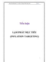 Tiểu Luận: Lạm Phát Mục Tiêu (Inflation Targeting)