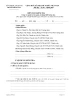 Mẫu biên bản kiểm tra thiết bị 2011