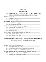 Nâng cao hiệu quả huy động vốn tại ngân hàng chính sách xã hội tỉnh hà nam chi nhánh huyện bình lục