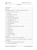 Đồ án tốt nghiệp Xây dựng hệ thống giám sát và điều khiển tự động  hệ thống xử lý nước thải của nhà máy lắp ráp ô tô VIDAMCO