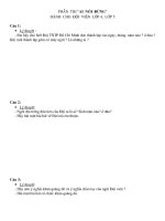 TỔ CHỨC THI NGHI THỨC ĐỘI