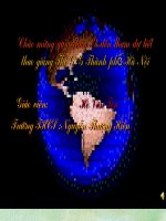 BÀI 29- ĐẶC ĐIỂM CÁC KHU VỰC ĐỊA HÌNH