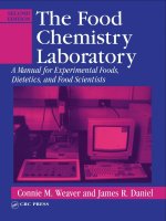 The food chemistry laboratory - a manual for experimental foods, dietetics, and food scientists