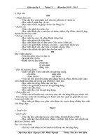 giáo án lớp 1 tuần 10, 14,15