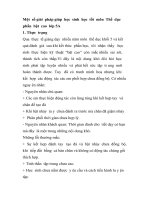 Một  số giải  pháp giúp  học  sinh  học  tốt  môn  Thể  dục  phần  bật  cao  lớp 5A