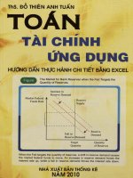 Toán tài chính ứng dụng - Hướng dẫn thực hành chi tiết bằng Excel