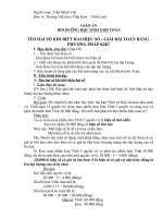 Tìm hai số khi biết hai hiệu số