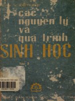 Các nguyên lý và quá trình sinh học. Tập 3