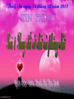 bài 4 Thay đổi cỡ chữ và phông chữ