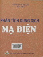 Phân tích dung dịch mạ điện