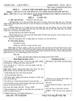 Giáo án lịch sử 9 HK I năm 10 - 11