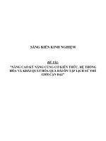 SKKN nâng cao kỹ năng củng cố kiến thức, hệ thống hóa và khái quát hóa qua bài Ôn tập Lịch sử thế giới cận đại