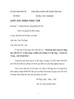 Đánh giá hiện trạng sử dụng hóa chất BVTV và tình trạng ô nhiễm môi trường ở xã hà ngọc – huyện hà trung – tỉnh thanh hóa”