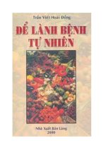 Để lành bệnh tự nhiên  Trần Viết Hoài Đồng