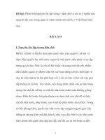 Tiểu luận Phân tích nguyên tắc tập trung - dân chủ và chỉ ra ý nghĩa của nguyên tắc này trong quản lý hành chính nhà nước ở Việt Nam hiện nay