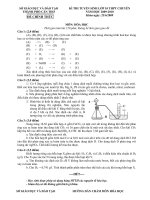 ĐỀ TUYỂN SINH 10 CHUYÊN HÓA (08-09)