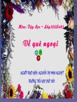 Tập đọc : Về quê ngoại