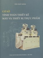 Cơ sở tính toán thiết kế máy và thiết bị thực phẩm