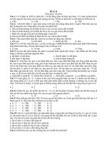 Đề thi thử TS ĐH môn Sinh học số 15