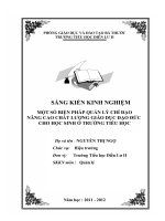 SKKN Nâng cao chất lượng giáo dục Đạo đức cho học sinh ở trường Tiểu học