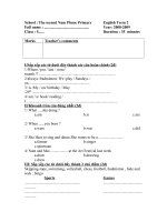 đề TA 5 cuối K2(08-09)