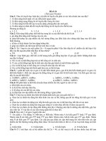 Đề thi thử ĐH môn Sinh học số 14