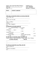 đề TA 4 cuối K2(08-09)