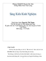 sáng kiến kinh nghiệm một số biện pháp giáo dục lễ giáo cho trẻ 5 tuổi thông qua các câu truyện cổ tích  Việt Nam