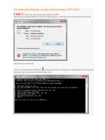 Cách khắc phục lỗi khi vào facebook