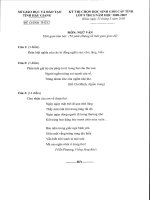 Đề thi HSG Văn 9 09-10 Tỉnh Hậu giang