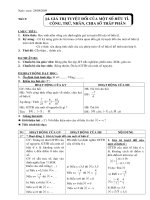 Tiet 5: Gia tri tuyet doi của so huu ty - Cong, tru, nhan, chia so thap phan