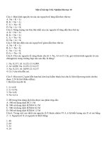 bài tập trắc nghiệm lớp 10